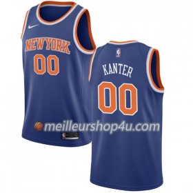 Maillot Basket Homme New York Knicks Enes Kanter 00 Nike 2017-18 Bleu Swingman